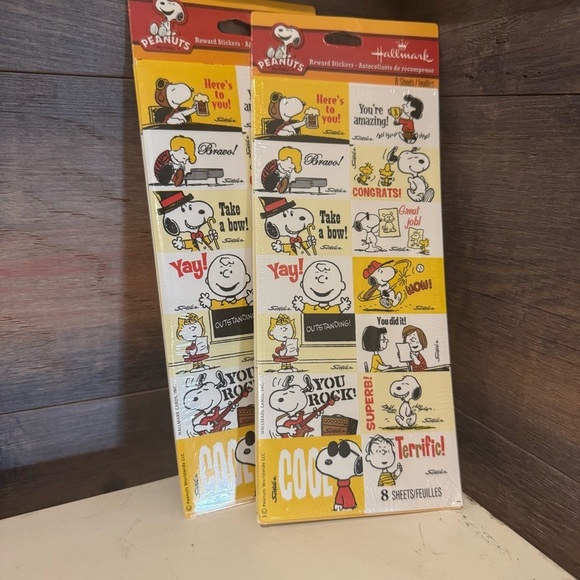 NIP  Christmas  Snoopy  Reward Peanuts Movie 7 Packs Hallmark plus bonuses - Picture 4 of 7